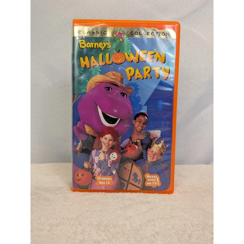 Barney Classic Collection VHS Lot of 5 Halloween Party‎ Adventure Bus Rare Tapes